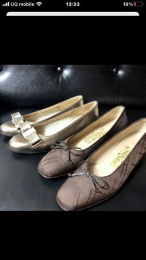 フェラガモ こげ茶とブロンズ2足セット （Salvatore Ferragamo 