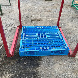 パレット用棚2段逆ネステナー