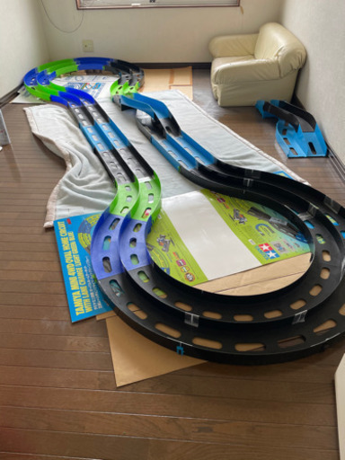 ミニ四駆コース　オーバルホームサーキット 立体レーンチェンジタイプ