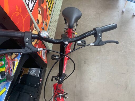 D629 ☆ 9000円☆ 折りたたみ中古自転車【20インチ 赤 REVO BIKE