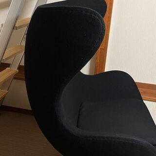 エッグチェア 黒② リプロダクト品　ヤコブセン