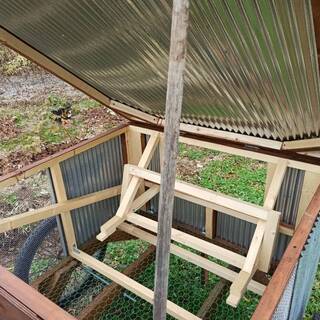移動式鶏小屋　チキントラクター