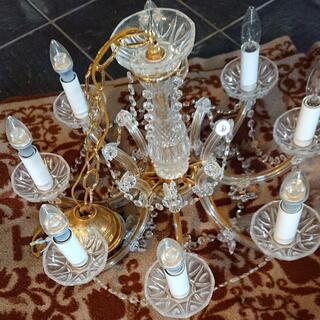 家具 8灯シャンデリア イタリア製 クリスタル/スワロフスキーエレメント 家具 8灯シャンデリア イタリア製 クリスタル/スワロフスキーエレメント