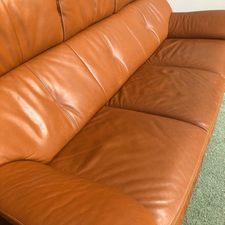 カリモク　ソファー　三人掛け