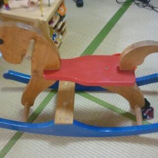 【ネット決済】子供の木製馬