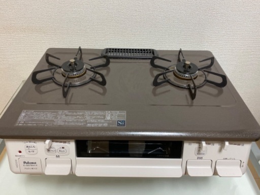 超美品 19年製 ガスコンロ 都市ガス パロマ