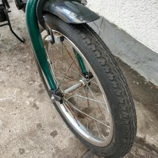 SCOOMA スクーマ 折りたたみ自転車 16インチ 緑 レトロ 折り畳み自転車 SCOOMA 16インチ