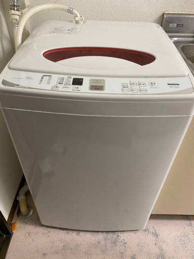 SANYO 全自動洗濯機 7KG - 岡山県の家具