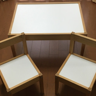 IKEA イケア　子供用　テーブル　イス2脚　セット