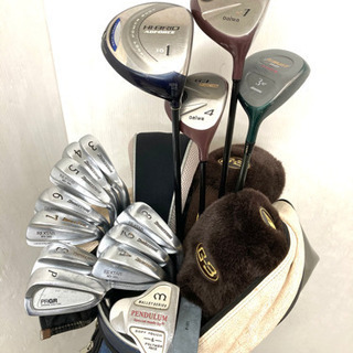 【SOLD OUT！】BRIDGESTONE等 ゴルフクラブ 全16本(本格ドライバー/パター 各2本含)セット＋ 純正バッグ付