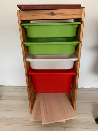 IKEA トロファスト TROFAST おもちゃ棚 ボックス7個付き セット