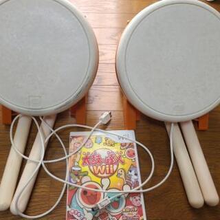取り引き中☆太鼓の達人Wii＋太鼓とバチ2セット