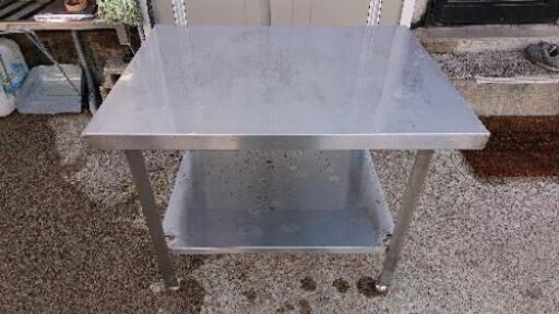 美品】業務用ステンレス作業台 800×600×680 - その他 