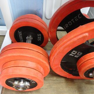 IROTEC アイロテック　ベンチプレス バーベル ラバー ダンベルセット　ウエイトトレーニング　筋トレ