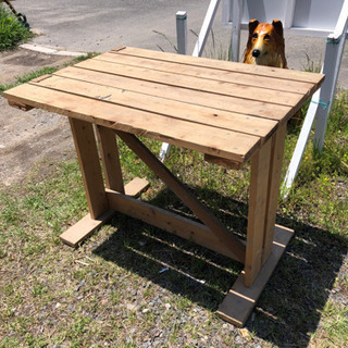 木製ガーデンテーブル