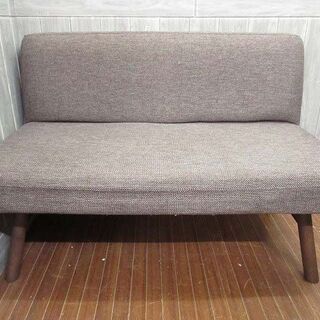 ss2358　ソファ　2人掛け　ブラウン　木脚　幅110cm　長椅子　ソファー　イス　シンプル　茶色　インテリア　コンパクト　リッチチェア　WHSD-27 ss2358 ソファ 2人掛け ブラウン 木脚 幅110cm 長椅子 ソファー