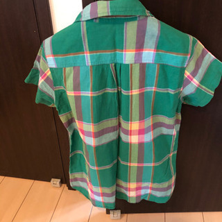 【ネット決済】【美品】チェックシャツ　半袖シャツ　子供服