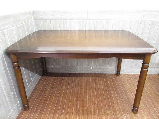 ss2370　カリモク　ダイニングテーブル　ブラウン　幅125cm　karimoku　食卓テーブル　センターテーブル　木製　リビングテーブル　机　長角　茶色　インテリア