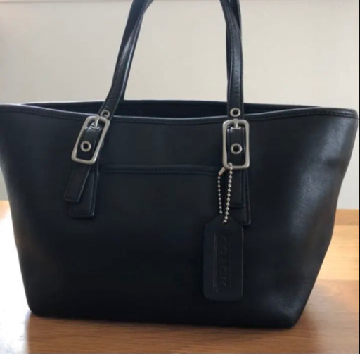 【最終値下げ】COACH レザーハンドバッグ黒 美品