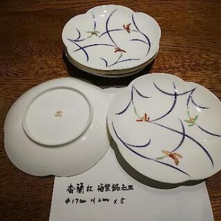 香蘭社 梅型銘々皿 ５枚