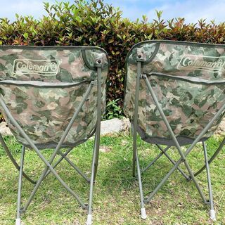 ☆売約済☆人気柄！コールマン ヒーリングチェア（ナチュラルカモ）2