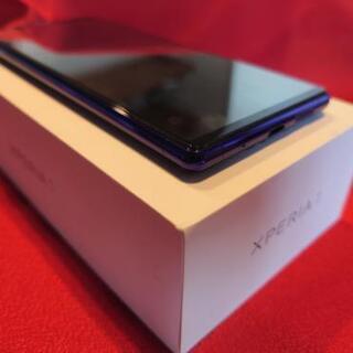 SONY xperia1 J9110 パープル SIMフリー Dual sim ガラスフィルム