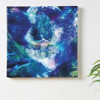 ⑧アートデリ ポスター パネル Galaxy Graphics 100cm × 100cm 日本製 軽量 ファブリック ket-0002-XL