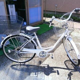 【取引き終了】６段変速付き！ 26インチ自転車（中古・普通品）