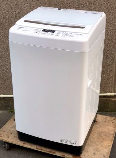⑪【6ヶ月保証付・税込み】美品 ハイセンス 7.5kg 全自動洗濯機 HW-G75A 20年製【PayPay使えます】