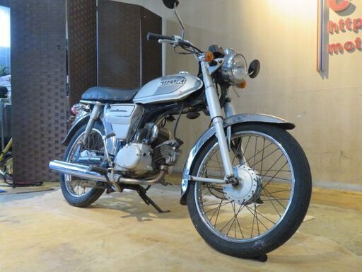 □SUZUKI K50 スズキ 21402km シルバー 50cc エンジン実動! パーツ取り 部品取り車 ベース車 バイク 札幌発 □SUZUKI K50 スズキ 21402km シルバー 50cc エンジン実動! パーツ取り