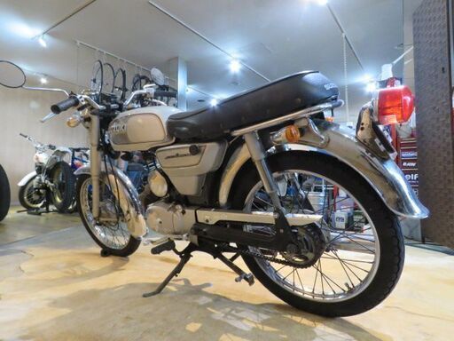 □SUZUKI K50 スズキ 21402km シルバー 50cc エンジン実動! パーツ取り
