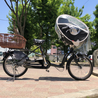 【2020年モデル】3段変速ギア付き！ふらっか〜ず シュシュ maruishi丸石サイクル 子供乗せ自転車