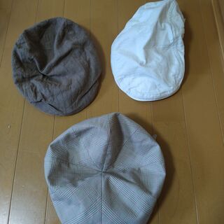 ハンチング帽３つ（男女兼用）