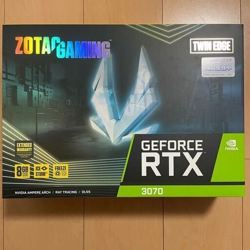 新品 ZOTAC GAMING GeForce RTX 3070 Twin Edge