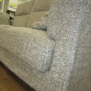 R056 布3Pソファオットマン付、カバーリングタイプ、幅198cm 美品