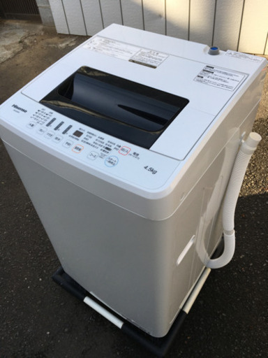 ■全自動洗濯機 4.5kg 2019年製 HW-E4502■単身用洗濯機 Hisense ハイセンス