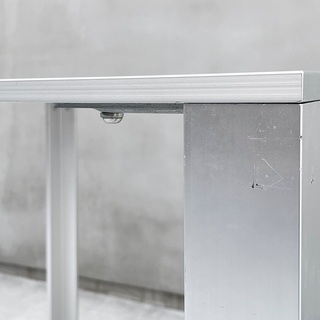 無印良品(MUJI) アルミダイニングテーブル 廃番品 75×75×70