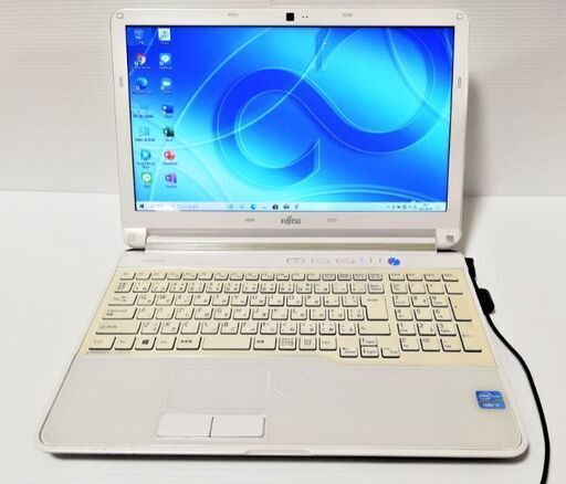 ★美良品・富士通 LIFEBOOK★最強Core i7/6GB/750GB/BD/WEBカメラ/Microsoft Office/クリスタルホワイト