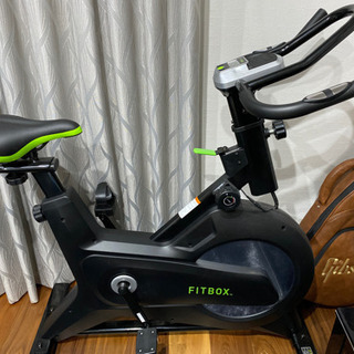 FITBOX フィットネスバイク | 静音スピンバイク クロストレーナー トレーニングマシン ルームバイク エアロバイク 