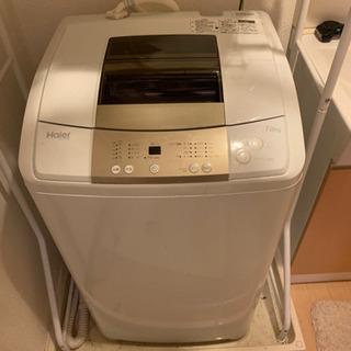 洗濯機　2018年式　7キロ　棚（ニトリで購入）