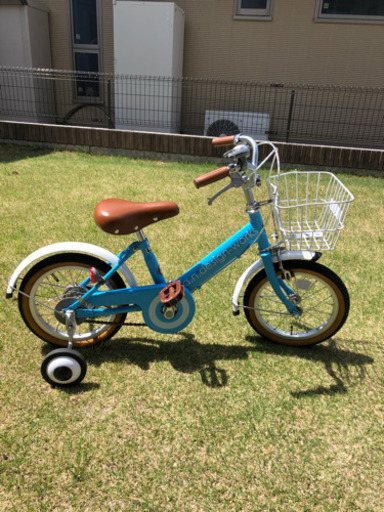 14インチ自転車　補助輪付き