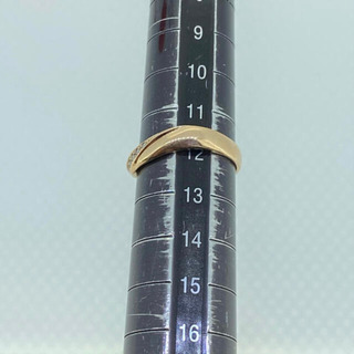 中古品】K10 0.04ctダイヤモンドリング 12号 2.7g ［116]
