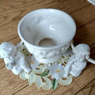 鉢カバー 天使 陶器