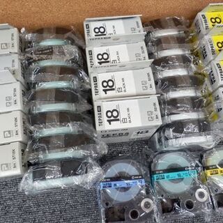 テプラPRO テープカートリッジ 18mm幅 29個 透明/ST18K 白/SS18K 黄