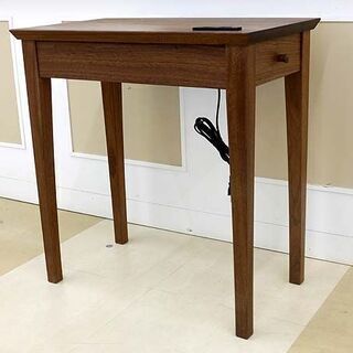 札幌市/清田区 展示品!! インテリア北匠工房 TULANデスク 木製 引き出し/コンセント2口付 未使用/旭川家具
