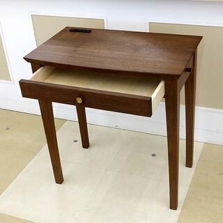 札幌市/清田区 展示品!! インテリア北匠工房 TULANデスク 木製 引き出し/コンセント2口付 未使用/旭川家具