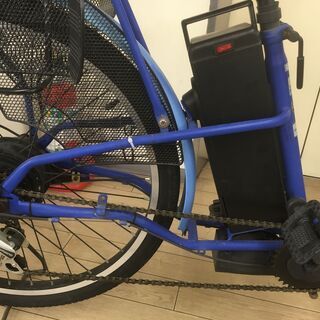 【格安！電動アシスト自転車】santasan(サンタサン)　Airbike(エアーバイク) 26インチ：ブルー 格安！電動アシスト自転車】santasan(サンタサン) Airbike(エアー