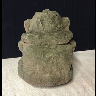 その他 e594 福助 置物 石