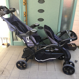 美品❗️2人乗りベビーカー 二人でゴー カトージ 二人乗りベビーカー