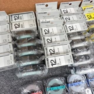 テプラPRO テープカートリッジ 12mm幅 34個 透明/ST12K 白/SS12K 黄